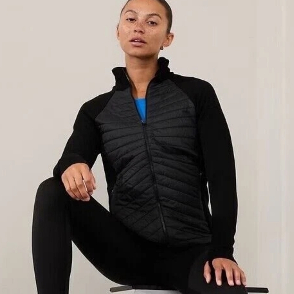 ATHLETA Flurry Force Insulated Primaloft Jacket Black Medium M